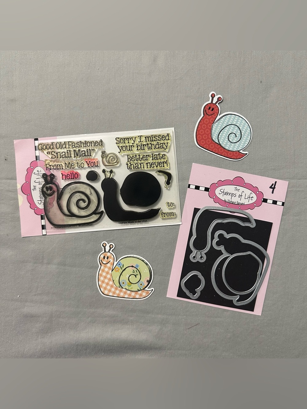 The Stamps Of Life Snails2Mail Clear Stamps & Matching Die Set Stephanie Barnard